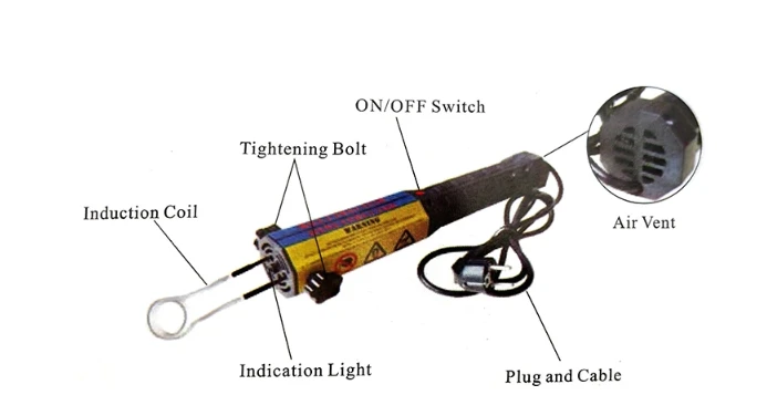 Industrial Handheld High Frequency Induction Heater for sale